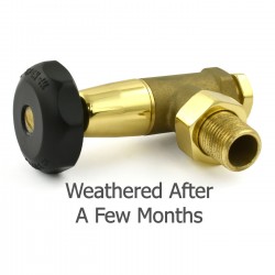Bradley Angled Radiator Valves - Brass & Bronze