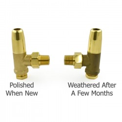 Bradley Angled Radiator Valves - Brass & Bronze