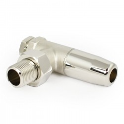 Bradley Angled Radiator Valves - Nickel