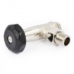 Bradley Angled Radiator Valves - Nickel