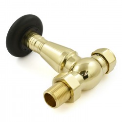 Jaguar Straight Radiator Valves - Un-lacquered Brass