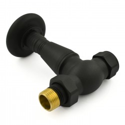 Jaguar Straight Radiator Valves - Textured Black
