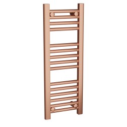 Straight Brushed Copper Towel Rail - 300 x 800mm