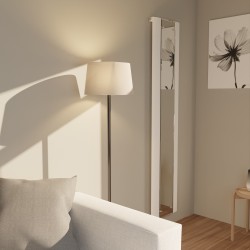 Triton White Mirror Aluminium Radiator - 365 X 1800mm