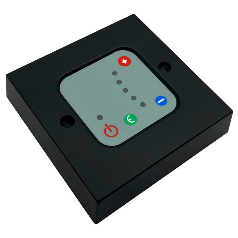 Black Thermostatic Wall Controller for Electric Towel Rails or Radiators Black Thermostatic Wall Controller for Electric Towel Rails or Radiators