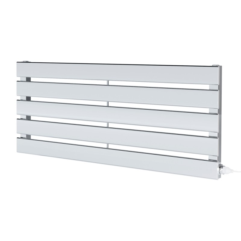 King Chrome Designer Radiator - 850 x 360mm - 400w Single Heat Option