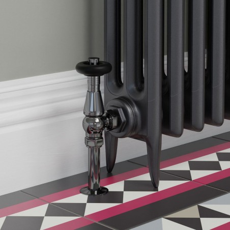 Jaguar Angled Radiator Valves - Black Nickel