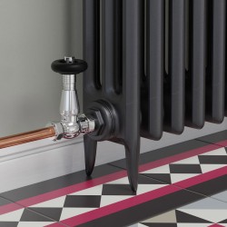 Jaguar Straight Radiator Valves - Chrome - Insitu