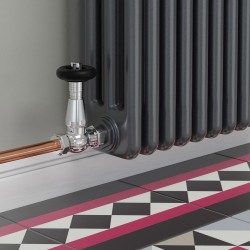 Jaguar Straight Radiator Valves - Chrome - Insitu