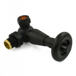 Jaguar Corner Radiator Valves - Textured Black