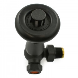 Jaguar Corner Radiator Valves - Textured Black