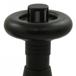 Jaguar Angled Radiator Valves - Textured Black