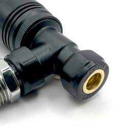 15-10mm Radiator Valve Reducers Angled TRV Insitu