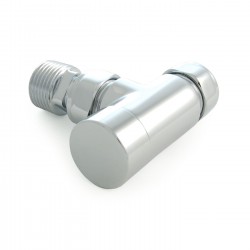 Realm Angled Thermostatic Radiator Valves - Chrome