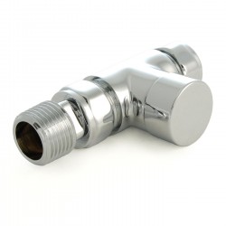 Realm Straight Thermostatic Radiator Valves - Chrome