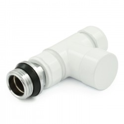 Realm Straight Thermostatic Radiator Valves - White