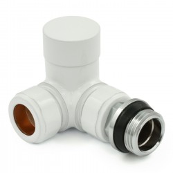 Realm Corner Thermostatic Radiator Valves - White