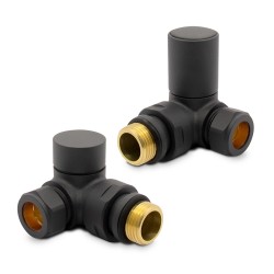 Mineral Grey Radiator Valves Corner