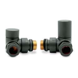 Basalt Grey Radiator Valves Corner