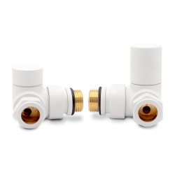 Matt White Radiator Valves Corner
