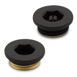 Mineral Grey Bleed Valve and Blanking Plug Set (for Radiators or Towel Rails)
