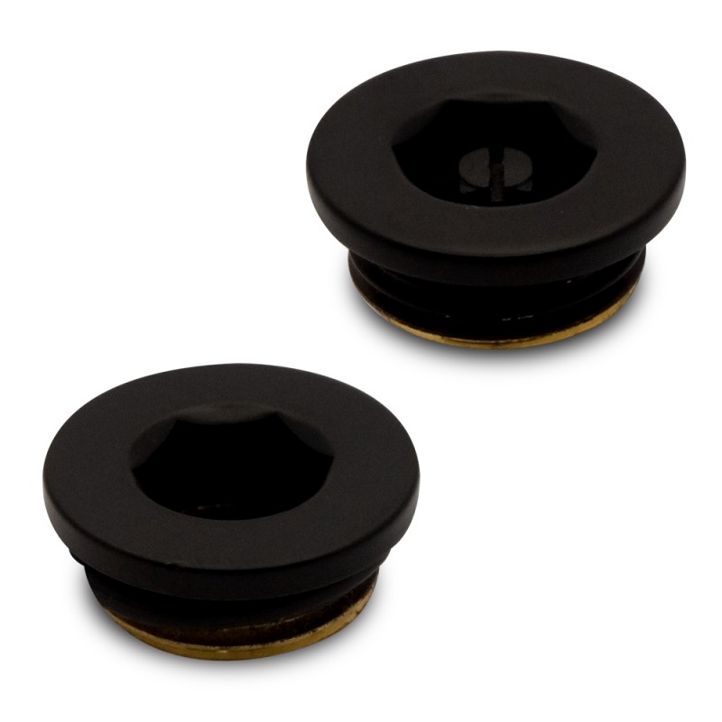 Black Bleed Valve and Blanking Plug Set (for Radiators or Towel Rails) Black Bleed Valve and Blanking Plug Set (for Radiators or Towel Rails)