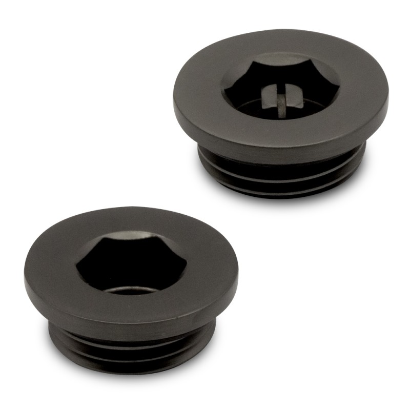 Brushed Gunmetal Bleed Valve and Blanking Plug Set (for Radiators or Towel Rails) Brushed Gunmetal Bleed Valve and Blanking Plug Set (for Radiators or Towel Rails)