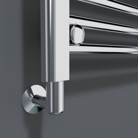 Chrome Element Cover for Towel Rail Element