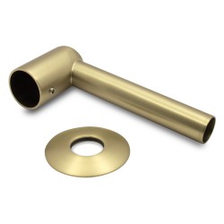 Brushed Brass Element Cover for Towel Rail Element