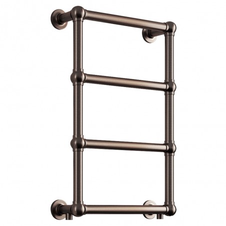 Alice Traditional Brushed Bronze Towel Rail - 500 x 750mm - Central Heating