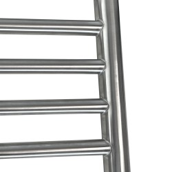 Brushed Stainless Steel Towel Rail 1000 x 600mm - Close Up