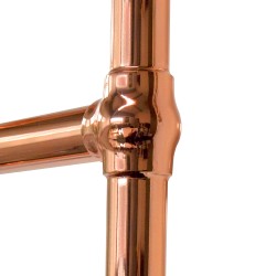 Alice Traditional Copper Towel Rail - 500 x 750mm
