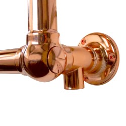 Alice Traditional Copper Towel Rail - 500 x 750mm