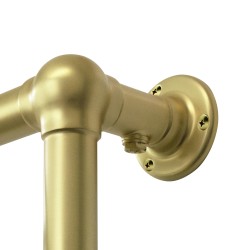 Alice Traditional Brushed Brass Towel Rail
