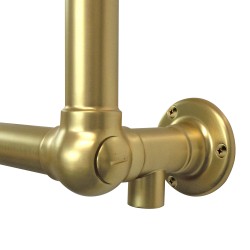 Alice Traditional Brushed Brass Towel Rail