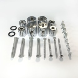 Myra Chrome Designer Towel Rail - 500 x 1200mm
