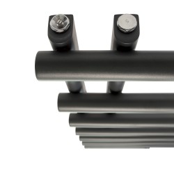 Myra Anthracite Designer Towel Rail - 500 x 1200mm -