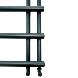 Myra Anthracite Designer Towel Rail - 500 x 1200mm