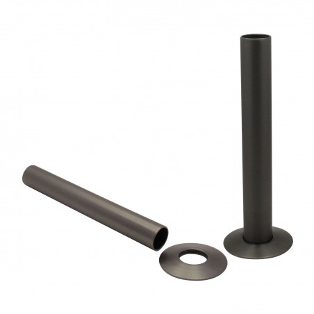 Brushed Gunmetal Pipe Shrouds & Collars