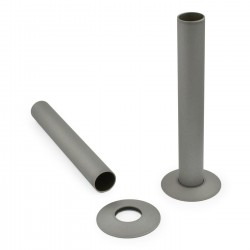 Matt Metallic Grey Pipe Shrouds & Collars