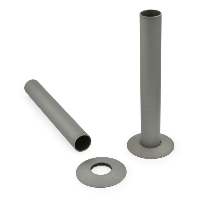 Matt Metallic Grey Pipe Shrouds & Collars Matt Metallic Grey Pipe Shrouds & Collars