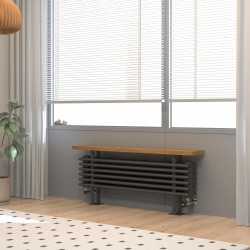 Heritage Classic Anthracite 3 Column Bench Radiator - 1200mm x 480mm