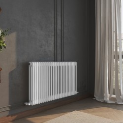 Heritage Classic White Horizontal 3 Column Radiator - 1177mm x 600mm
