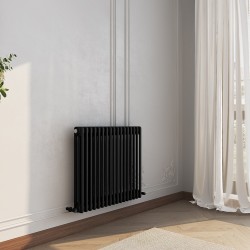 Heritage Classic Black Horizontal 3 Column Radiator - 777mm x 600mm