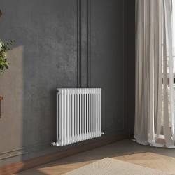 Heritage Classic White Horizontal 3 Column Radiator - 777mm x 600mm