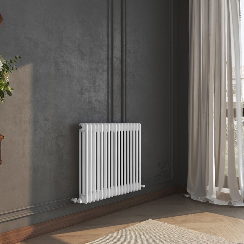 Heritage Classic White Horizontal 3 Column Radiator - 777mm x 600mm Heritage Classic White Horizontal 3 Column Radiator - 777mm x 600mm