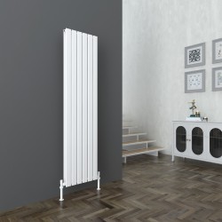 Sultan White Vertical Double Flat Panel Radiator - 452mm x 1800mm