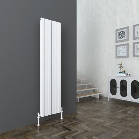 Sultan White Vertical Double Flat Panel Radiator - 452mm x 1800mm