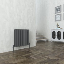 Sultan Anthracite Horizontal Double Flat Panel Radiator - 604mm x 600mm