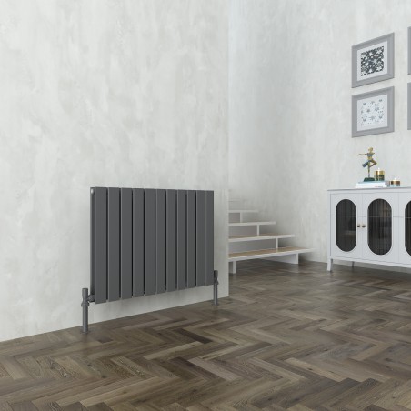 Sultan Anthracite Horizontal Double Flat Panel Radiator - 832mm x 600mm